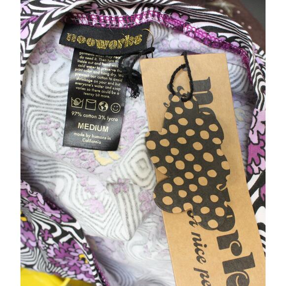 NWT Nooworks Purple Haze Muscle Tee Shirt Size Medium - Picture 5 of 5